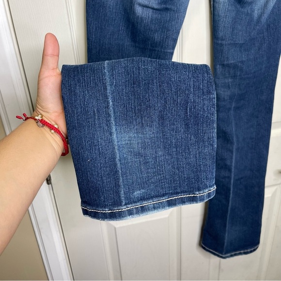 Miss Me Women's Loose Saddle Stitch Border Boot Cut Jean Sz 27 - Picture 9 of 11